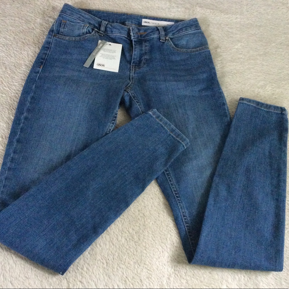 NWT Asos mid-rise stretchy skinny jeans